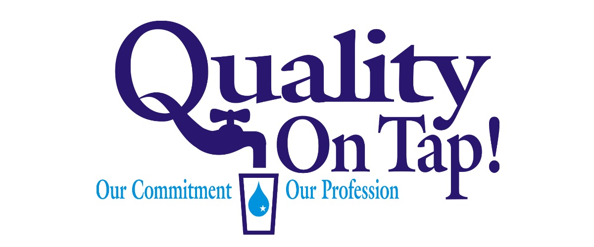 Quality on Tap Message with Water drops